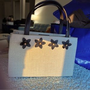 Vintage Kate Spade Black Daisy Cocktail Bag